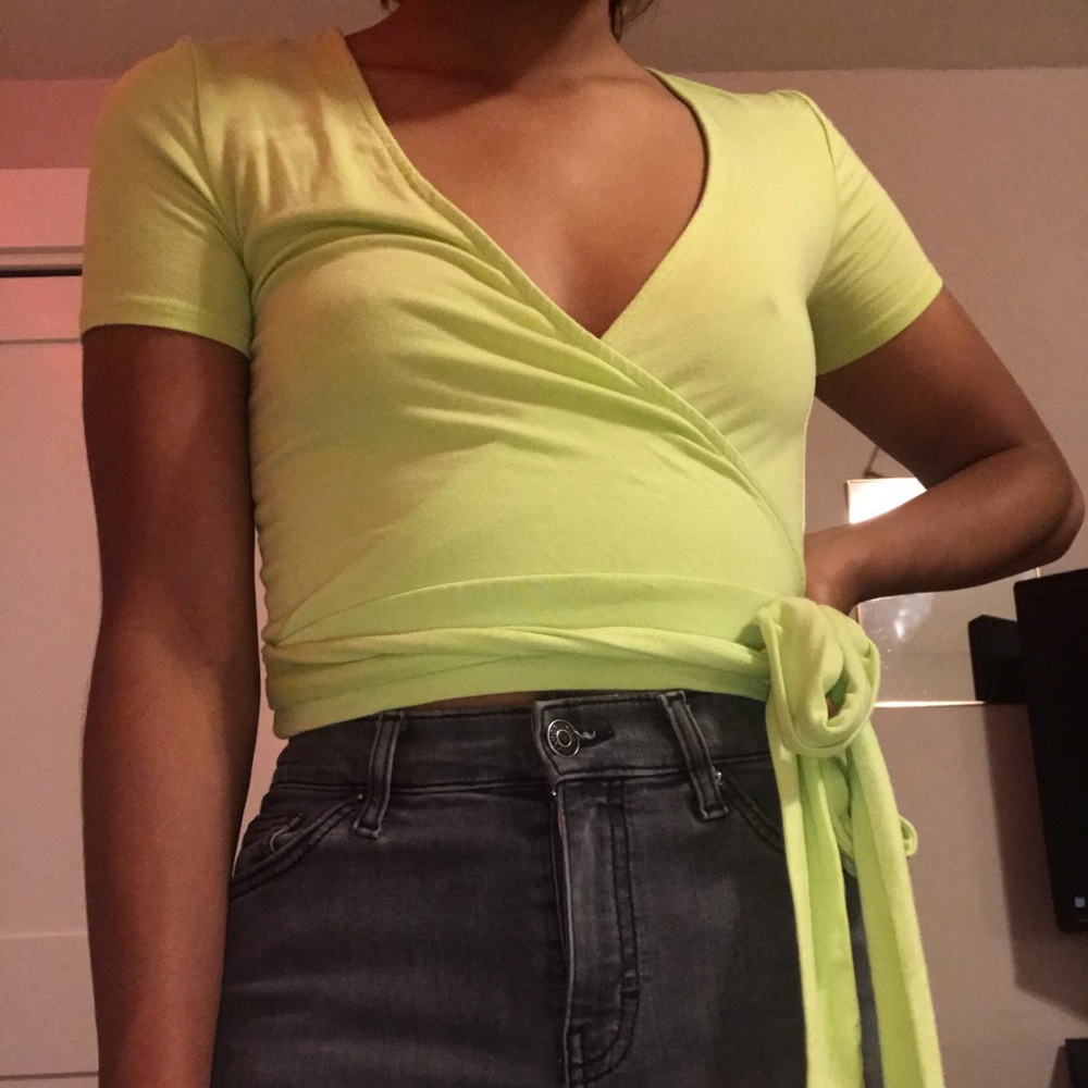 Wrap crop top